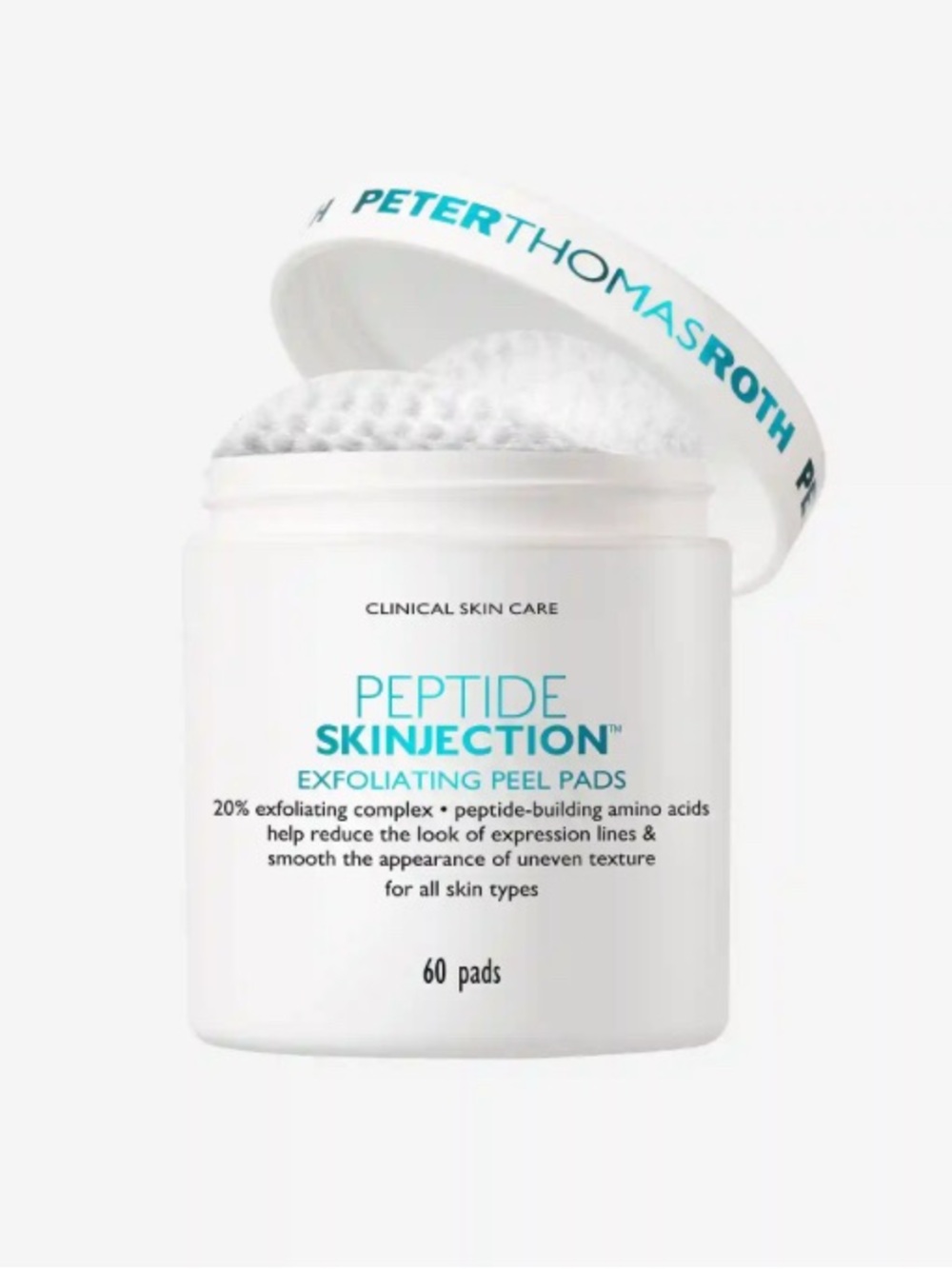 Peter Thomas Roth Peptide Skinjection Exfoliating Peel Pads(60)BRAND NEW/SEALED